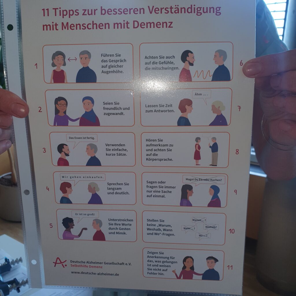 Teil meines Monatsrückblick Juli 2025: wie kommuniziere ich mit an Demenz-Erkrankten
