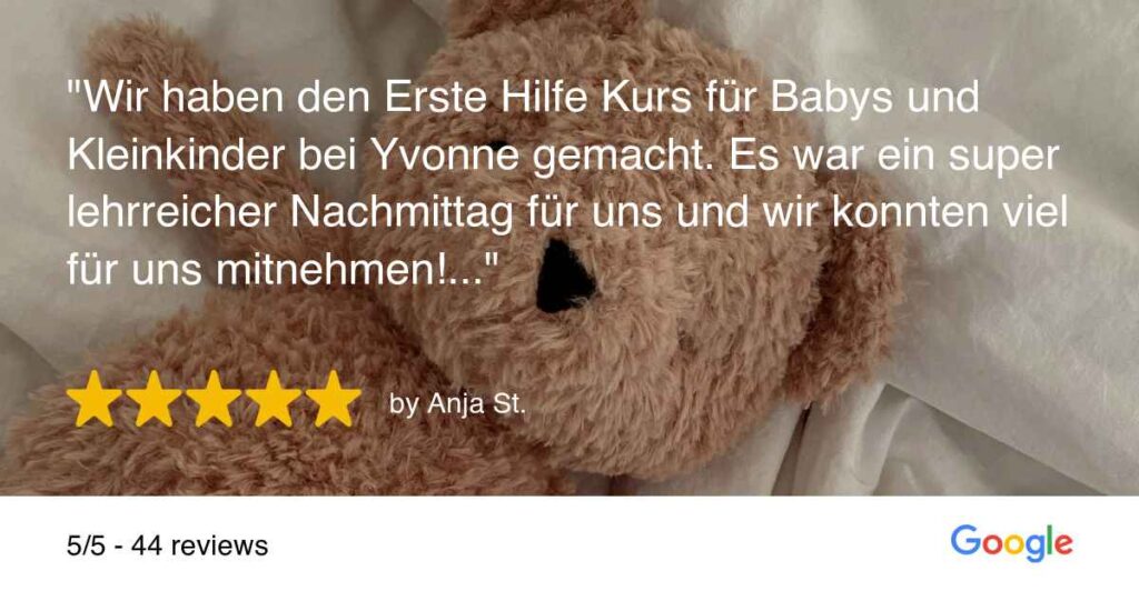 Erste Hilfe für Babys und Kleinkinder - Kursbewertung